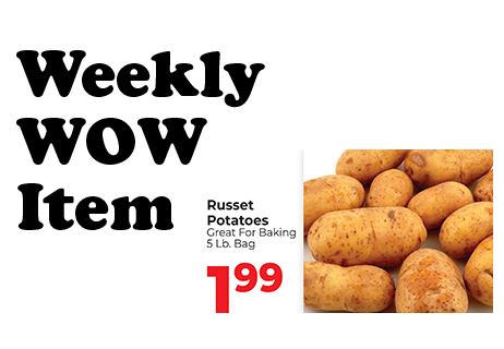 Russet Potatoes 5lb bag $1.99